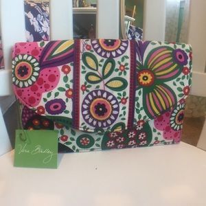 NEW Vera Bradley multicolor clutch